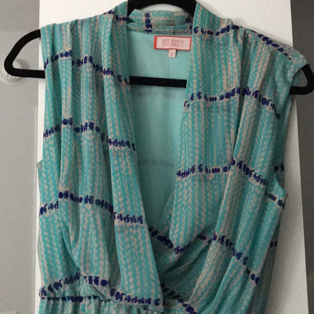 Best Society Turquoise Dress - Picture 2 of 4